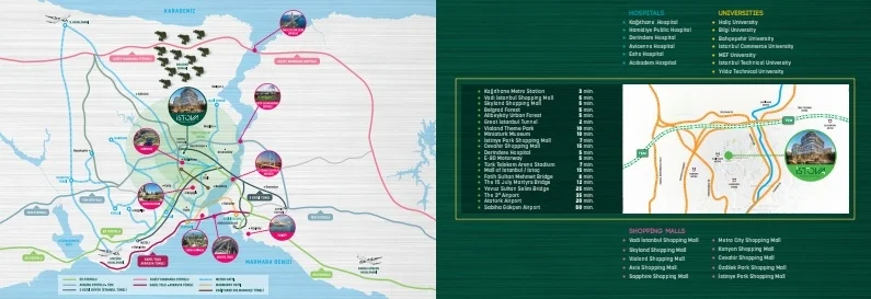 فروش آپارتمان در پروژه ایستووا کایتهانه استانبول